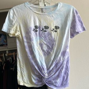Tie-dye rose T-shirt